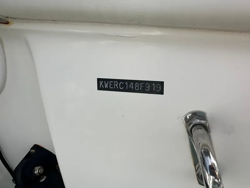 Slide: The Image of 2019 Key West 244 Center Console boat hull identification number. - 12