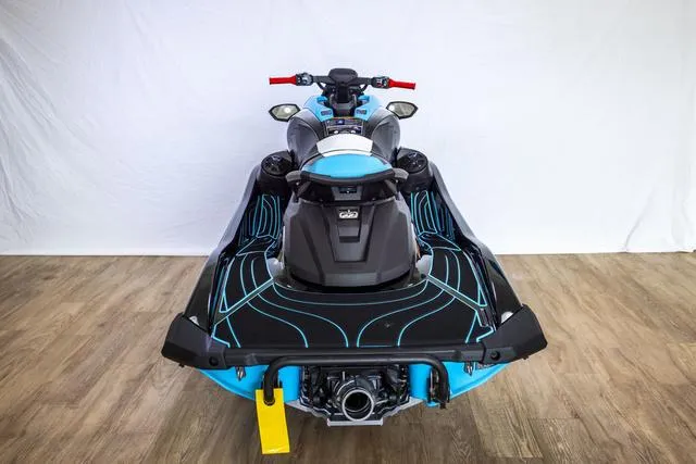 Slide: The Image of 2024 Yamaha Waverunner GP HO with Audio, rear view on wooden floor. - 10
