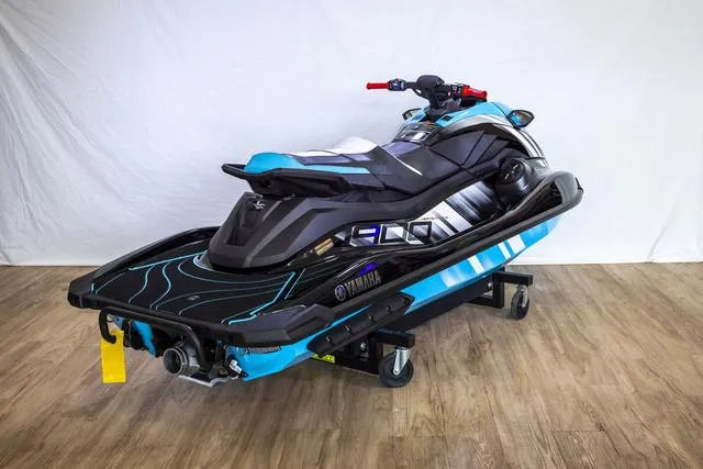 Slide: The Image of 2024 Yamaha Waverunner GP HO with Audio, sleek design, vibrant blue and black color scheme. - 11