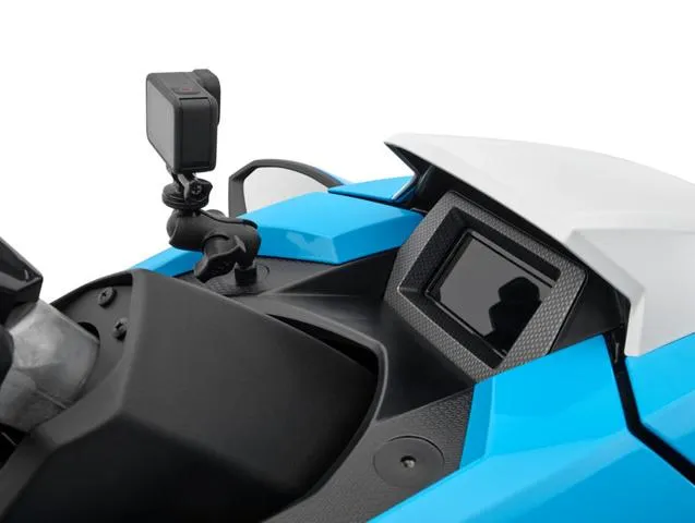 Slide: The Image of 2024 Yamaha Waverunner GP HO™ dashboard with audio system and camera mount. - 43