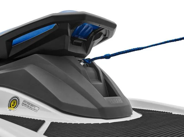 Slide: The Image of 2024 Yamaha Waverunner VX-C® with blue rope detail and sleek design. - 12