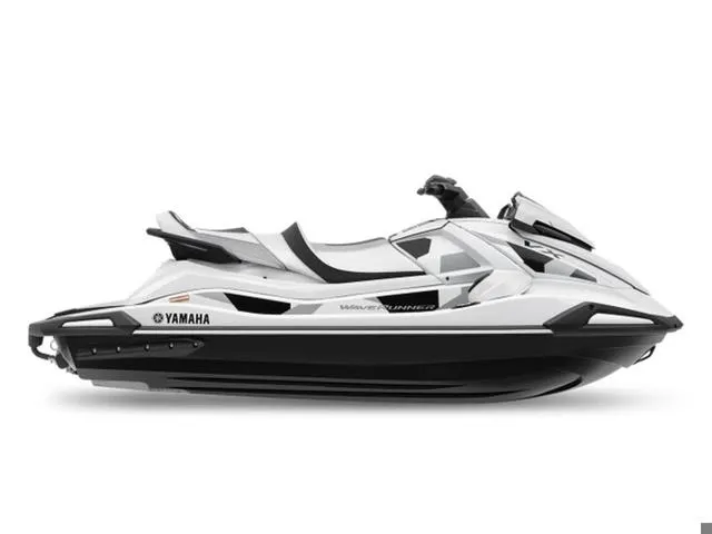 Slide: The Image of 2024 Yamaha Waverunner VX Cruiser® HO with Audio, sleek white and black design. - 1