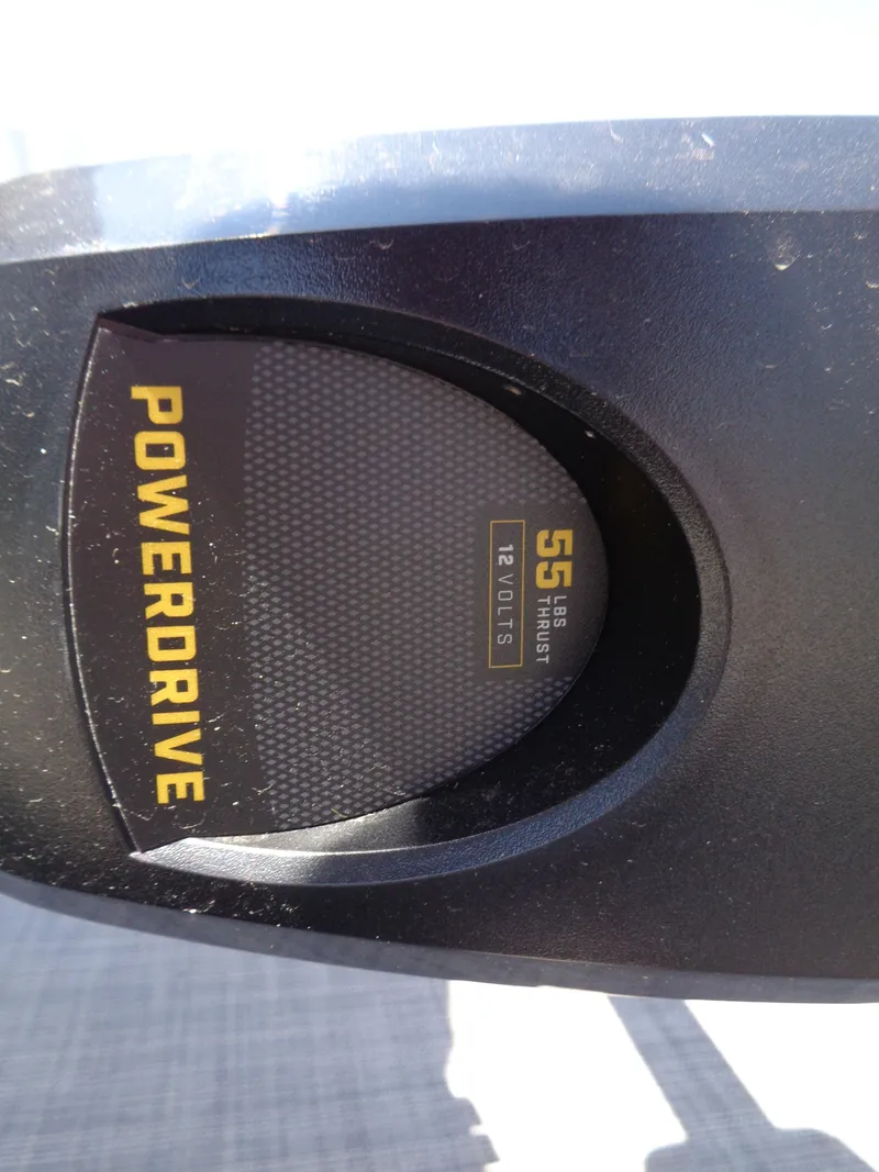 Slide: The Image of Close-up of a 2025 Sun Tracker Bass Buggy 16 XL Select PowerDrive motor. - 7