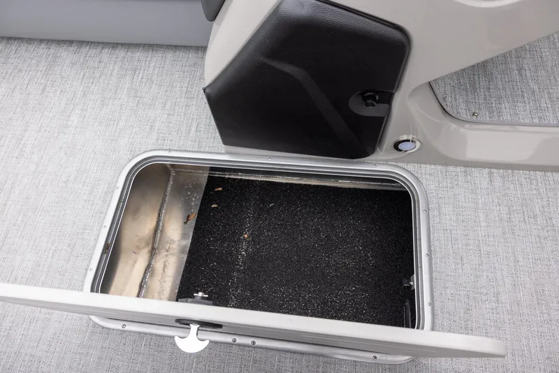 Slide: The Image of Open storage compartment in 2025 Premier 250 Solaris RF boat. - 8