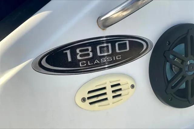Slide: The Image of Key Largo 1800 CC 2021 boat emblem and speaker detail. - 20