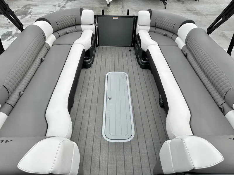 Slide: The Image of Avalon 27' Excalibur LTD Elite Windshield w/ Twin 400HP Mercury V10's & JOYSTICK CONTROL! 2026 - 10
