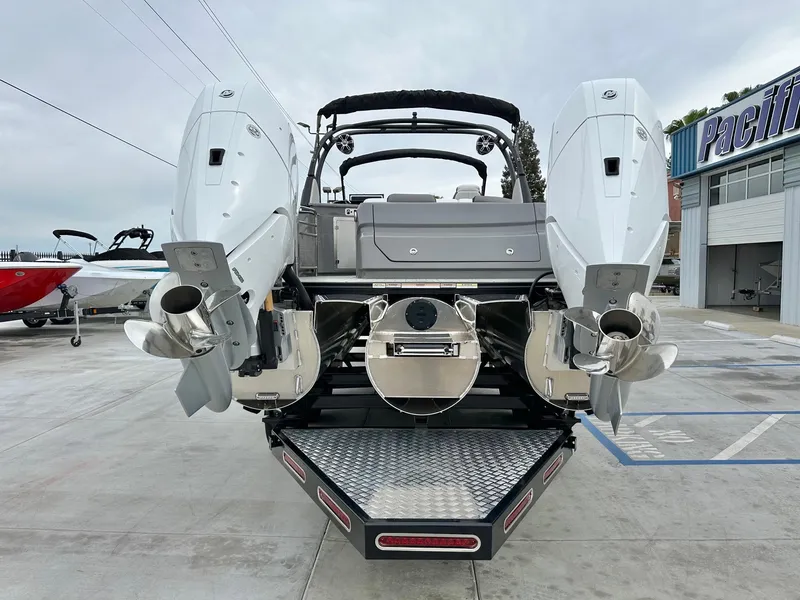 Slide: The Image of Avalon 27' Excalibur LTD Elite Windshield w/ Twin 400HP Mercury V10's & JOYSTICK CONTROL! 2026 - 4