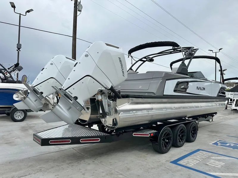 Slide: The Image of Avalon 27' Excalibur LTD Elite Windshield w/ Twin 400HP Mercury V10's & JOYSTICK CONTROL! 2026 - 5