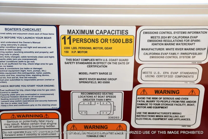 Slide: The Image of Sun Tracker Party Barge 22 DLX w/150 Mercury 4 Stroke 2025 - 16