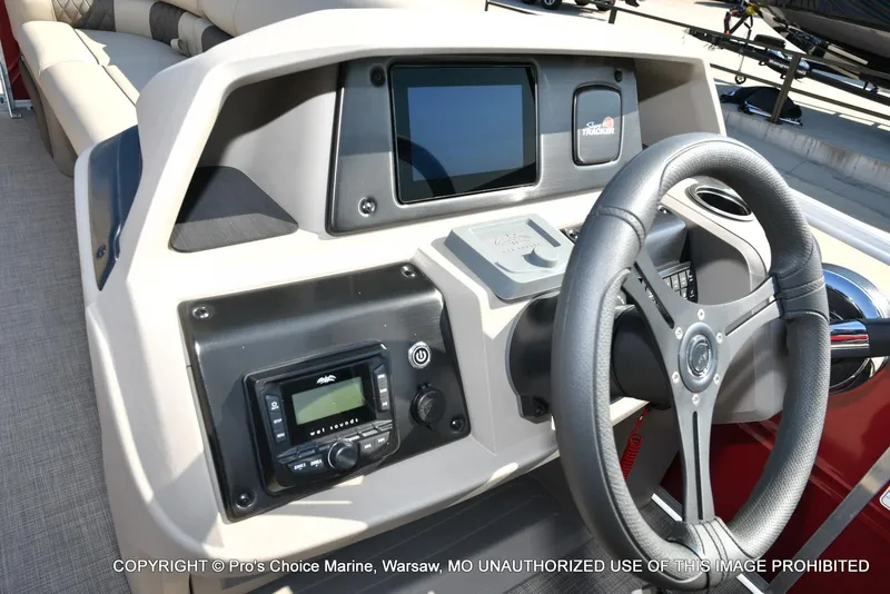 Slide: The Image of Sun Tracker Party Barge 22 DLX w/150 Mercury 4 Stroke 2025 - 20