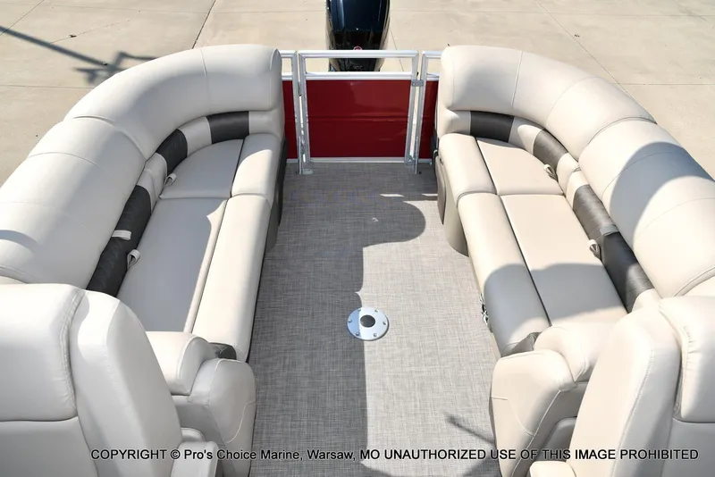 Slide: The Image of Sun Tracker Party Barge 22 DLX w/150 Mercury 4 Stroke 2025 - 4