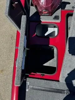 Slide: The Image of 2024 Ranger RT188P boat interior with open storage compartments. - 6