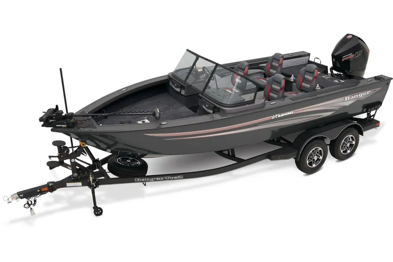 Slide: The Image of 2024 Ranger VX1988 WT boat interior with steering wheel and control panel. - 3