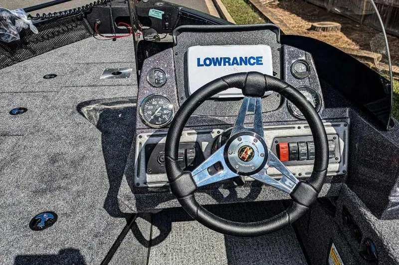 Slide: The Image of 2024 Ranger VS1682SC Angler boat dashboard with Lowrance navigation system. - 3