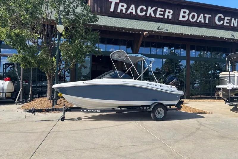 The Image of 2024 Tahoe 185 S boat displayed at Tracker Boat Center, ready for adventure. - 0