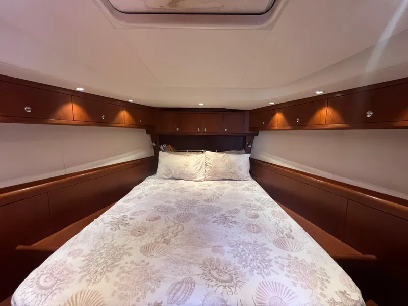Slide: The Image of Luxurious cabin interior of 2013 Nautor Swan 53 yacht with elegant wood finish. - 18
