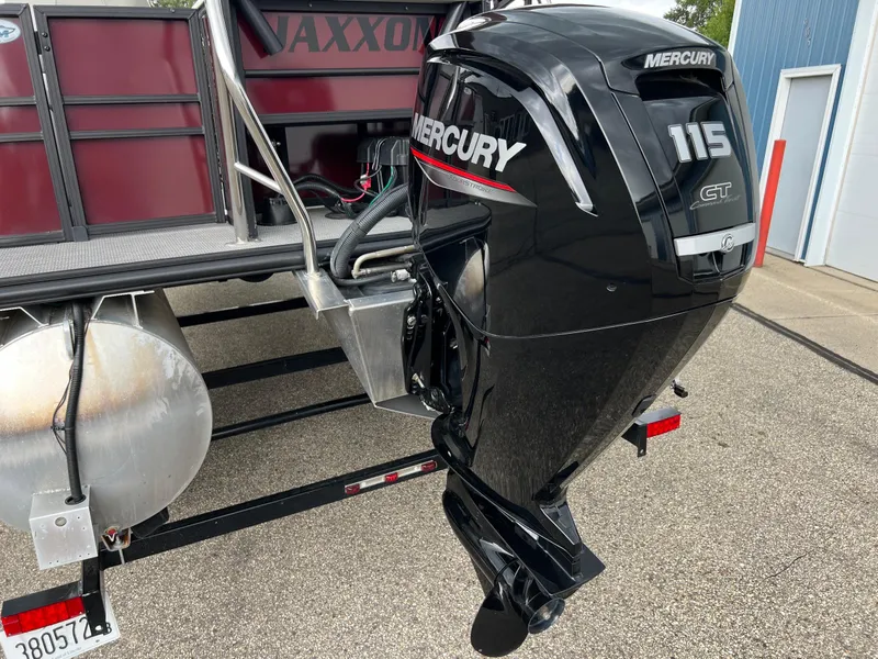 Slide: The Image of 2023 Sylvan 8520 Party Fish with Mercury 115 outboard motor. - 32