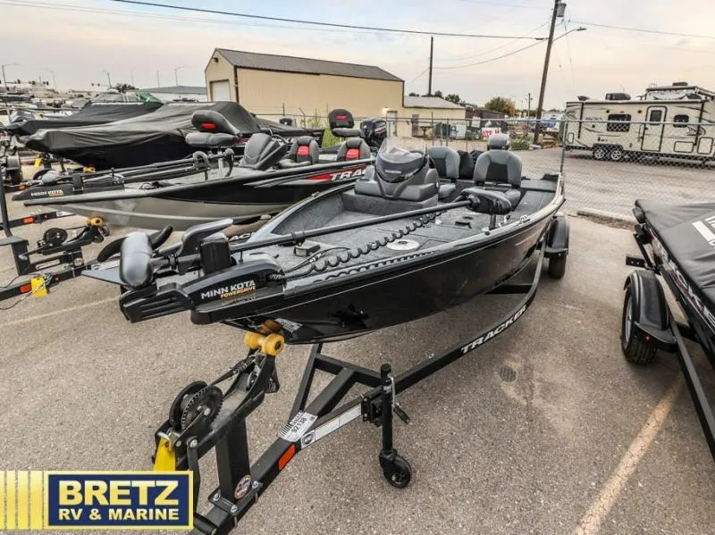 Slide: The Image of 2025 SUPER GUIDE V-16 SC fishing boat on trailer at Bretz RV & Marine. - 5