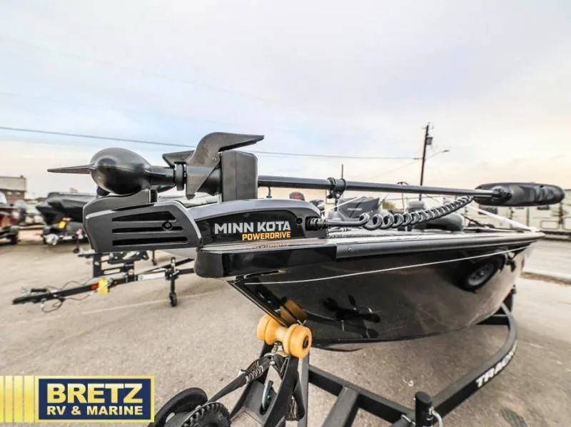 Slide: The Image of 2025 SUPER GUIDE V-16 SC boat with Minn Kota PowerDrive motor at Bretz RV & Marine. - 6