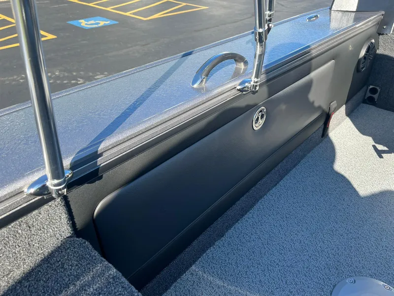 Slide: The Image of 2025 Lund 1875 Pro-V boat interior with sleek design and durable materials. - 27
