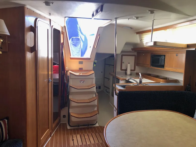 Slide: The Image of Looking aft to companionway - 12