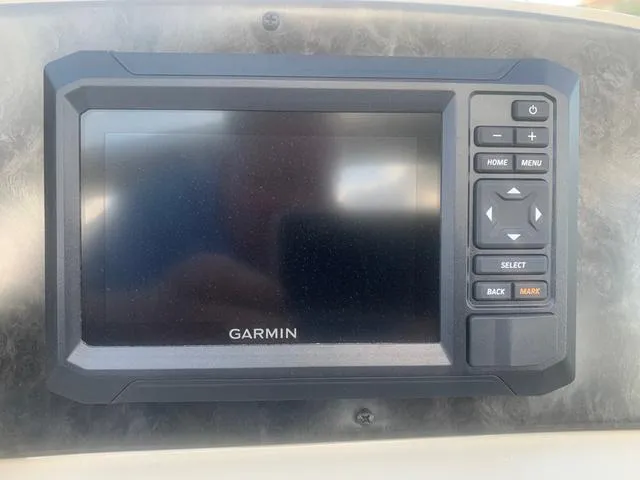 Slide: The Image of Garmin display on 2023 SunCatcher Select 18F boat dashboard. - 3