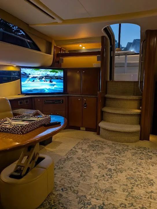 Slide: The Image of Luxurious interior of 2005 Meridian 459 Motoryacht with elegant furnishings and modern amenities. - 14