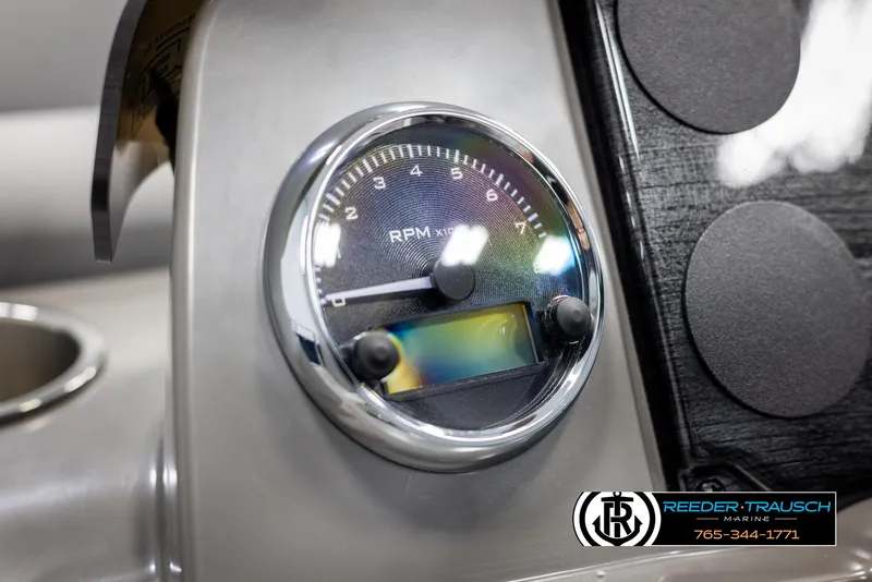 Slide: The Image of Close-up of Avalon VLS QL 2025 RPM gauge on dashboard. - 30