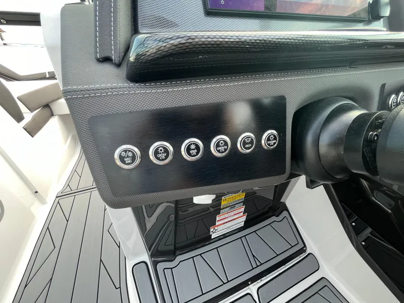 Slide: The Image of 2025 Monterey 255 Super Sport dashboard with control panel and modern design. - 29