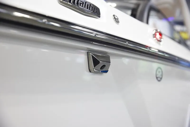 Slide: The Image of Close-up of 2025 Malibu M242 boat exterior detail. - 11