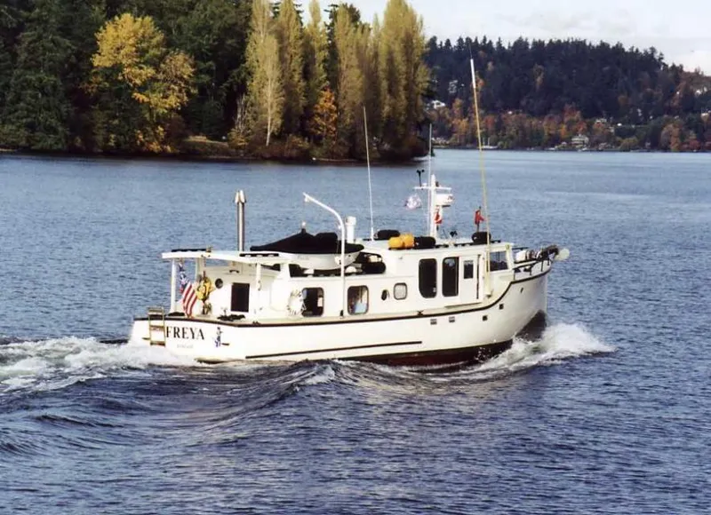 Slide: The Image of Historic Tacoma Boat Co Cruiser 1940 - 52