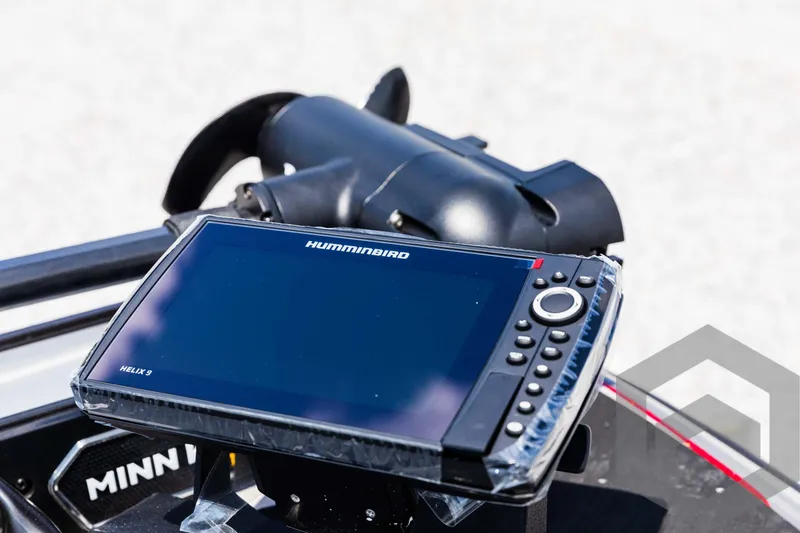 Slide: The Image of Humminbird Helix 9 fish finder on 2025 Skeeter ZXR 21 boat. - 37