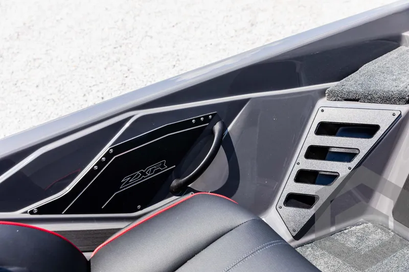 Slide: The Image of Interior of 2025 Skeeter ZXR 21 boat with sleek design and modern features. - 42