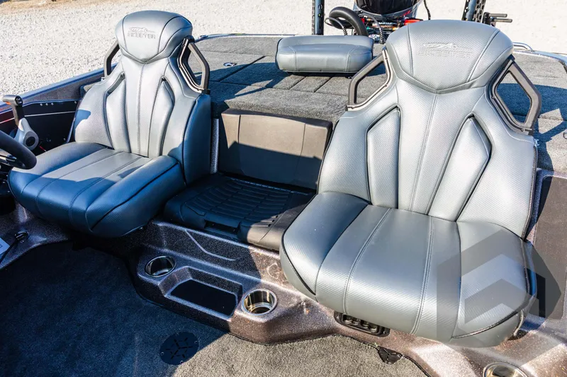 Slide: The Image of Skeeter ZXR 20 boat interior with sleek, modern seating, 2025 model. - 45