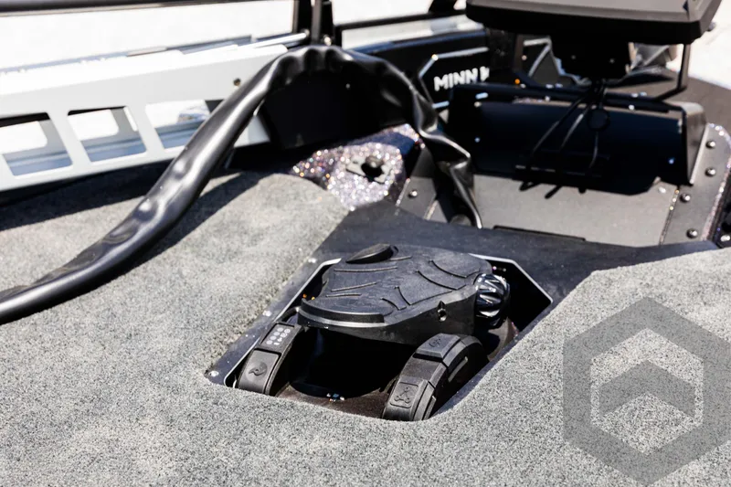 Slide: The Image of Skeeter ZXR 20 boat interior, featuring advanced control panel, 2025 model. - 36