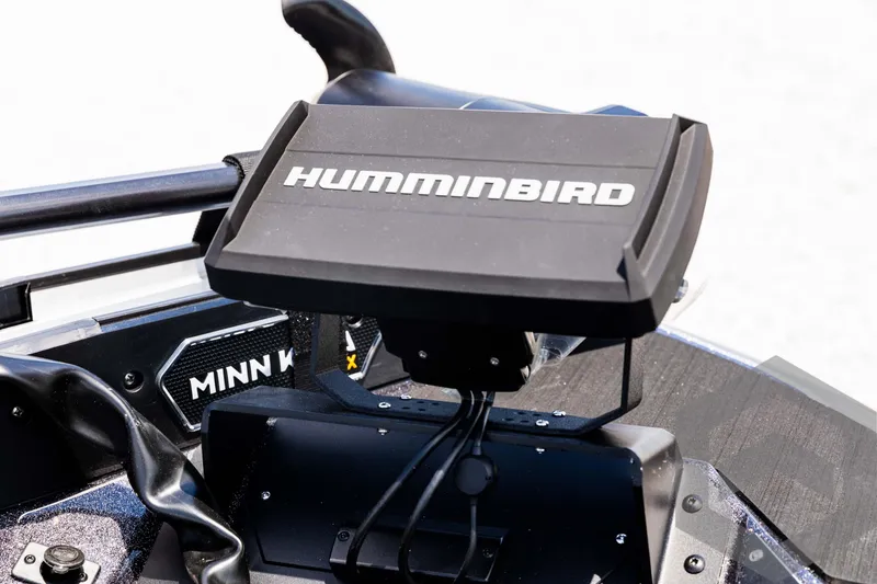 Slide: The Image of Humminbird fish finder on 2025 Skeeter ZXR 20 boat dashboard. - 38