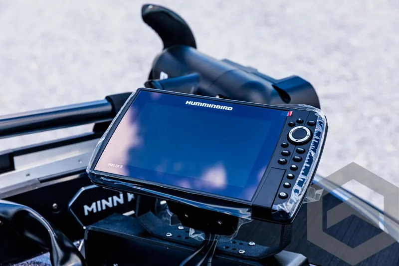 Slide: The Image of Humminbird fish finder on 2025 Skeeter ZXR 20 boat dashboard. - 39