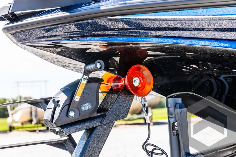Slide: The Image of 2025 Skeeter ZXR 21 boat trailer hitch close-up. - 23
