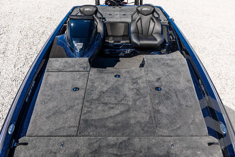 Slide: The Image of 2025 Skeeter ZXR 21 boat interior with spacious deck and seating. - 24