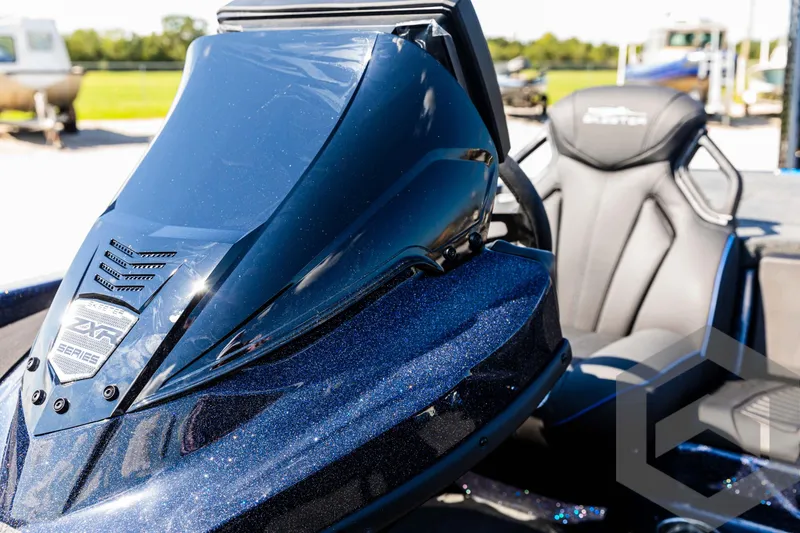 Slide: The Image of 2025 Skeeter ZXR 21 boat interior with sleek design and comfortable seating. - 46