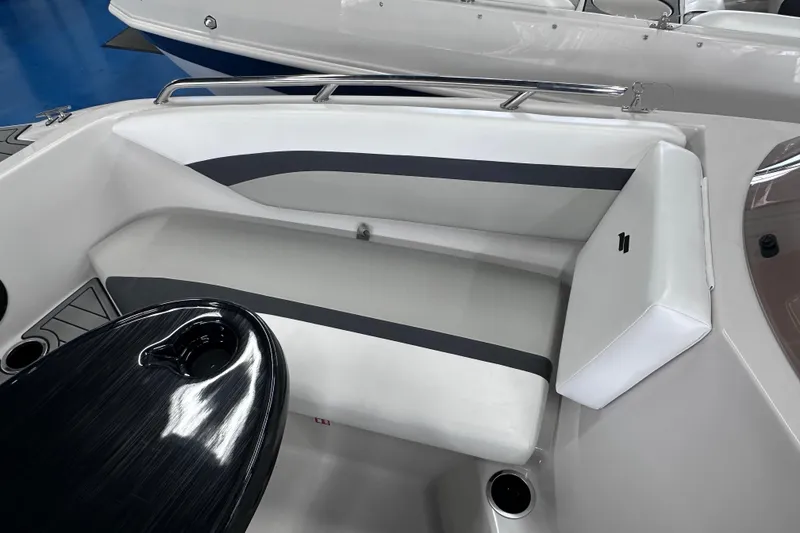 Slide: The Image of 2026 Starcraft SVX 171 OB boat interior with sleek seating and modern design. - 22