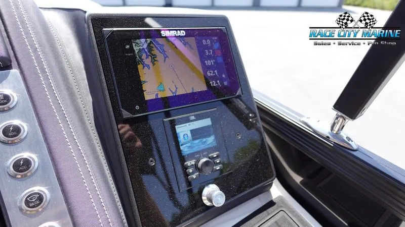 Slide: The Image of Dashboard of 2025 Barletta L25M boat with Simrad navigation system. - 33