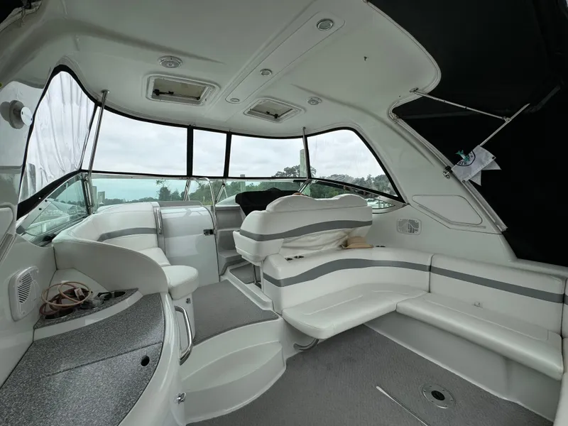 Slide: The Image of 2007 Formula 40 PC yacht interior with spacious seating and modern design. - 10