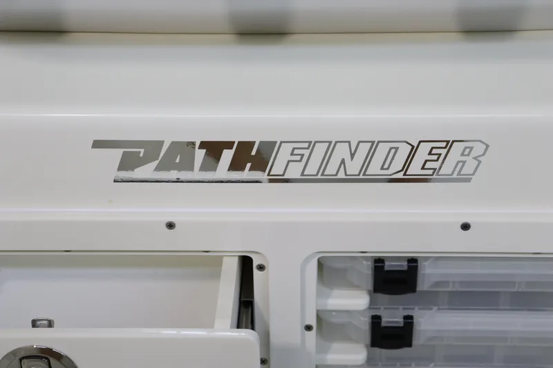 Slide: The Image of Pathfinder 2500 Hybrid 2025 logo on white surface with storage compartments. - 20