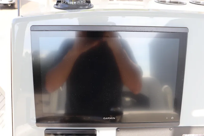 Slide: The Image of Garmin display on 2025 Pathfinder 2700 Open boat dashboard. - 22