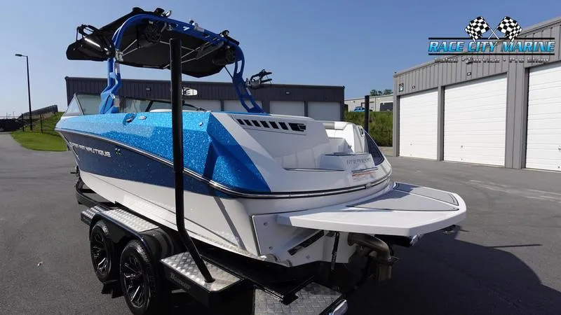 Slide: The Image of 2019 Nautique Super Air Nautique 230 boat on trailer at Race City Marine. - 7