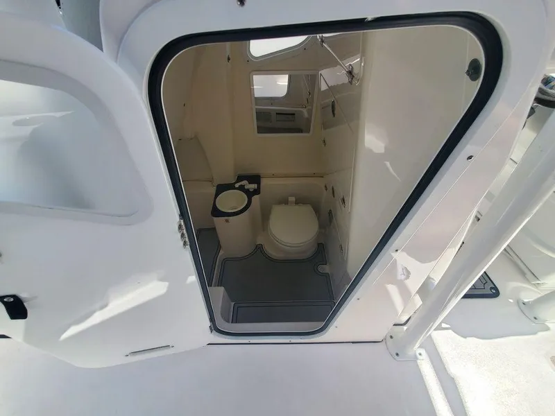 Slide: The Image of 2022 Sea Fox 268 Commander boat interior bathroom view. - 16