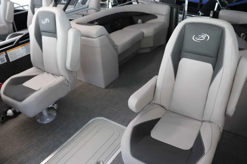 Slide: The Image of 2025 Barletta ARIA 22QC interior with luxurious seating and modern design. - 10