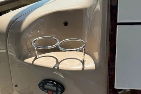 Slide: The Image of Cup holders on 2002 Sea Ray 410 Sundancer boat interior. - 26