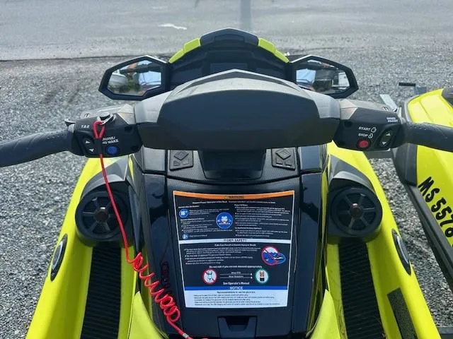 Slide: The Image of 2021 Yamaha WaveRunner VX Limited dashboard with controls and safety instructions. - 5